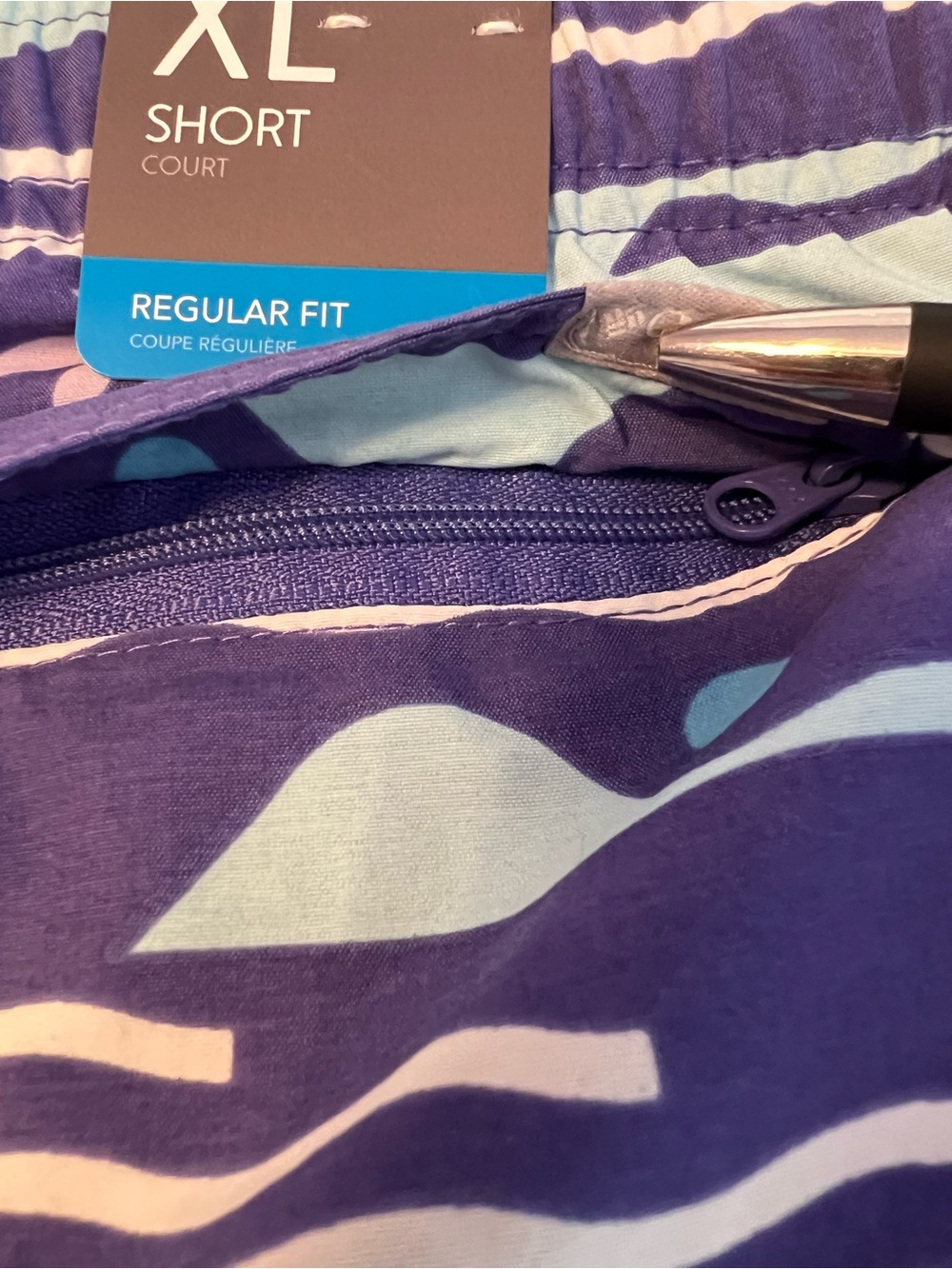 Columbia Sandy River II Printed Shorts NWT Purple Outdoor Hiking Size XL - Picture 6 of 8